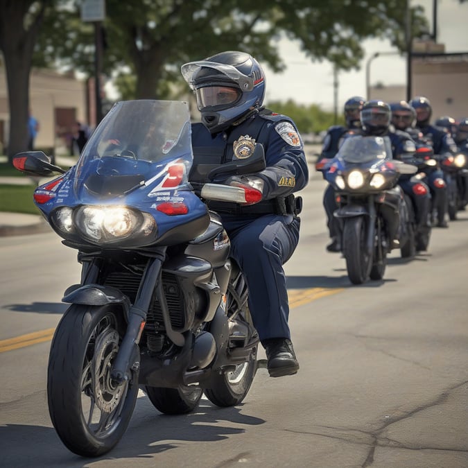 20 patrulleros y 15 motos policiales: las impactantes imágenes de la burbuja blindada de la Selección en Kansas City