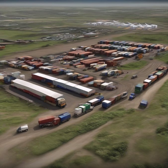 Agroexportación: puestos en fila, los 850.000 camiones que ya descargaron en Rosario cubrirían la distancia de la Antártida a Canadá