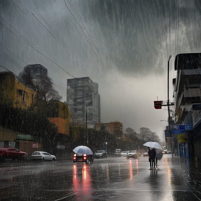 ¡Alerta Meteorológica! El Frío Regresa con Lluvias Intensas a Santiago