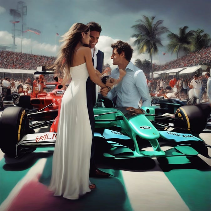 ¡Besos y Éxito en Miami! Franco Colapinto Brilla en la F1 y Celebra con Maia Reficco