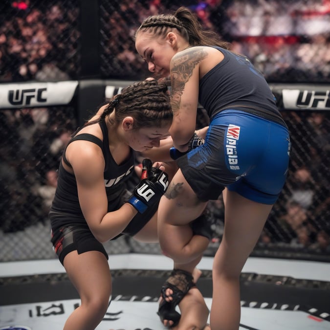 ¡Brutal Final en UFC! Alexa Grasso Noquea y Estrangula a Barber en Impactante Victoria