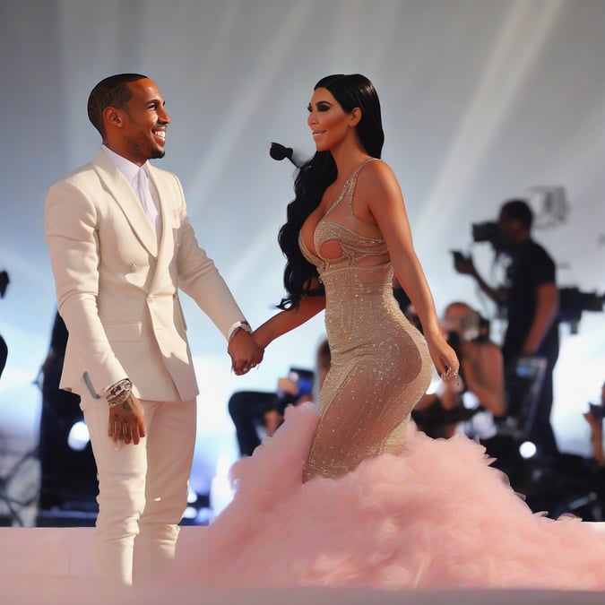 ¡Confirmado! Kim Kardashian y Lewis Hamilton: ¡Besos y Romance a la Vista!