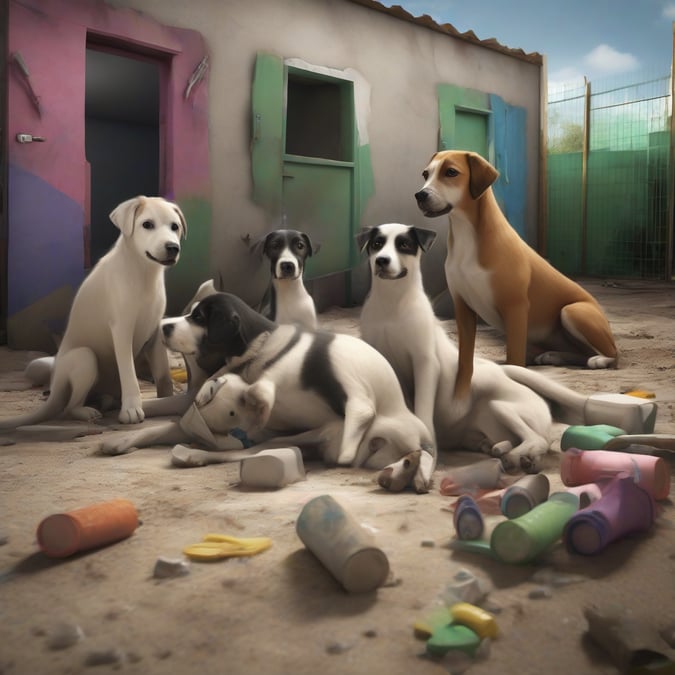 ¡De Envase a Hogar! Perritos Abandonados Reciben un Refugio Único Hecho de Plástico Reciclado