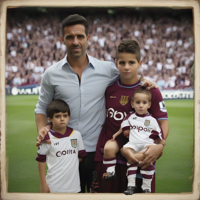 El festejo del Dibu Martínez con su familia tras la clasificación del Aston Villa a la Champions: el duelo de penales con su hijo