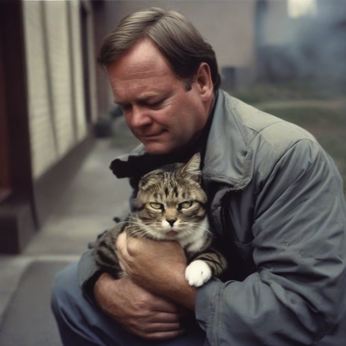 Gato Heroico Sacó a su Dueño de un Incendio Devastador, Pero Pagó el Precio con su Vida