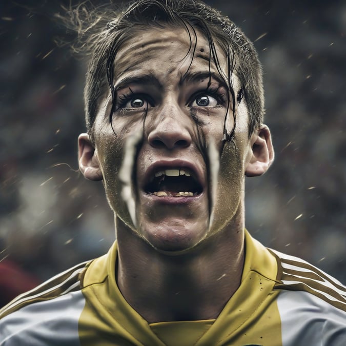 ¡Horror en Champions! Pulgar 'colgando' de futbolista tras accidente con cartel