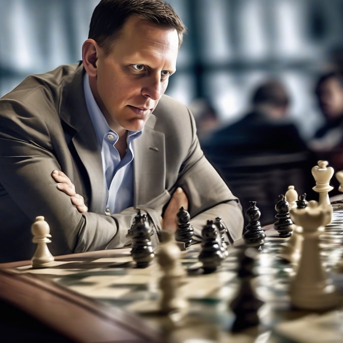 Peter Thiel, el magnate tecnológico que se instaló en Buenos Aires, jugó un torneo de ajedrez en el Abasto: salió tercero