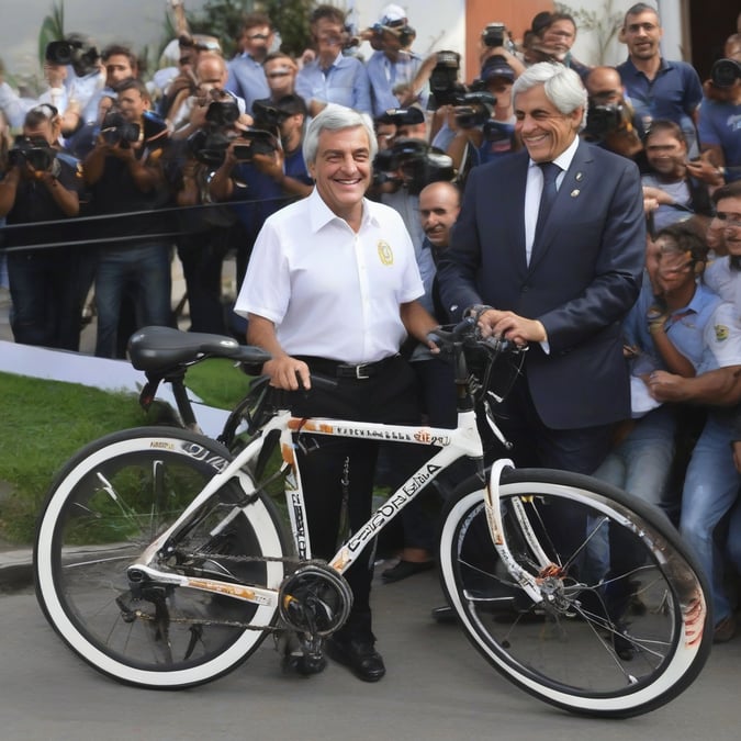 ¡Piñera se roba una bicicleta 'imposible' de robar! El truco viral que sorprendió al Presidente