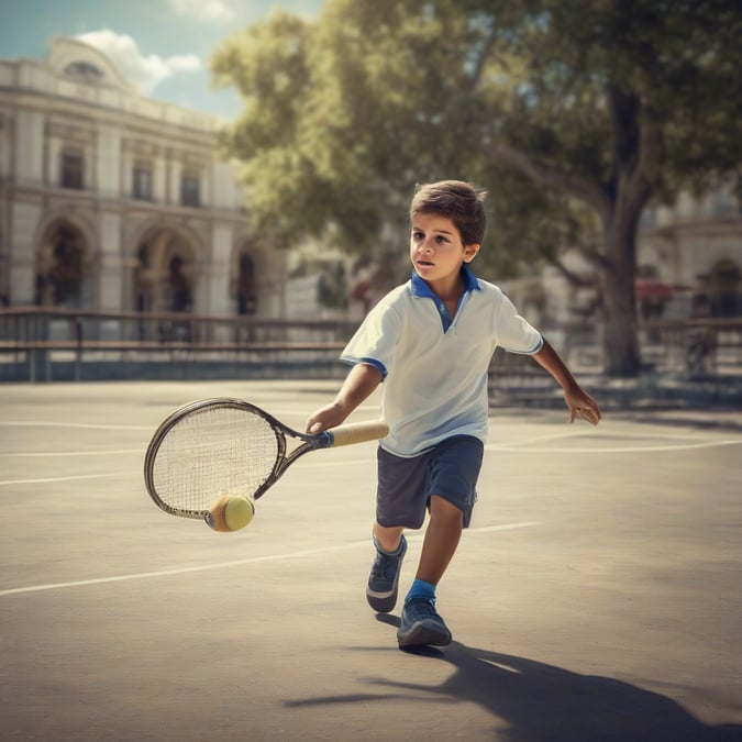 Tiene 8 años, descubrió el tenis en una plaza y ya compitió en el Nacional de Menores: el sorprendente camino de Tomás