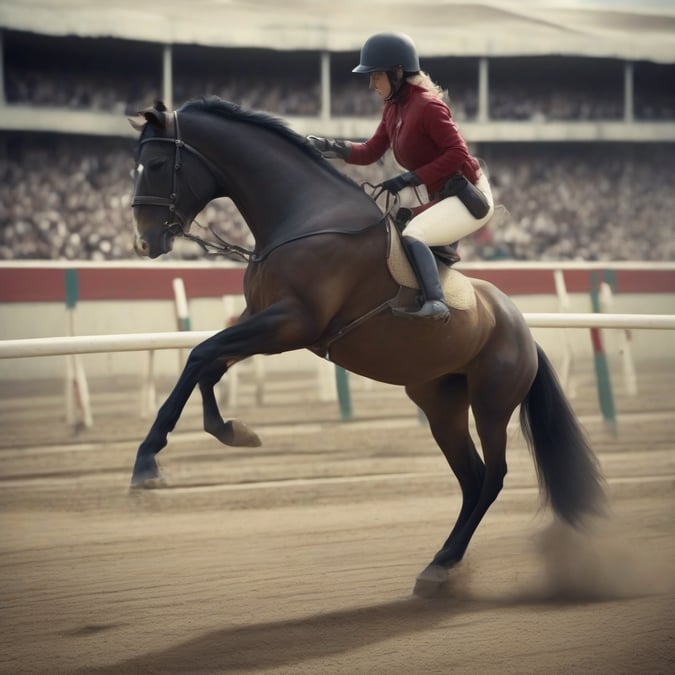 Video | Mujer recibe brutal patada de un caballo en hipódromo de Reino Unido: Animal la golpeó con sus patas traseras